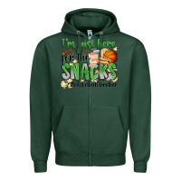 Sports Green i'm just here for the snacks #basketball brother Zipper Hoodie - Zillion Design Studio