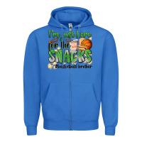 True Royal i'm just here for the snacks #basketball brother Zipper Hoodie - Zillion Design Studio