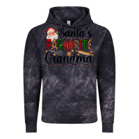 Cloud Black santa's favorite grandma Vintage Hoodie - AdoDesignShop