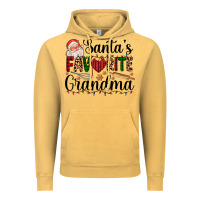 Vintage Mustard santa's favorite grandma Vintage Hoodie - AdoDesignShop