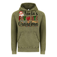 Vintage Olive santa's favorite grandma Vintage Hoodie - AdoDesignShop