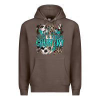Coffee born  raised country Premium Hoodie - NancyCooperArtShop