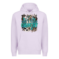 Lilac born  raised country Premium Hoodie - NancyCooperArtShop