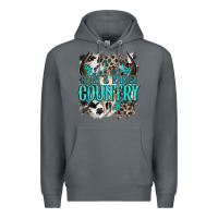 Rock born  raised country Premium Hoodie - NancyCooperArtShop