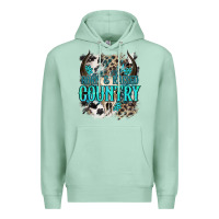 Seafoam born  raised country Premium Hoodie - NancyCooperArtShop