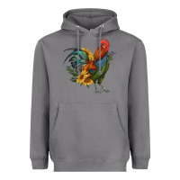 Storm rooster with sunflowers Heavyweight Hoodie - RanaPortraitStore
