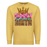 Antique Gold sassy since birth Premium Sweatshirt - HRA Design Shop