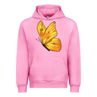 Fuchsia Pink Flying Cloudless Sulphur Butterfly Urban Hoodie - LillyAllenDesigns