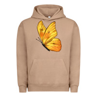 Pigment Burro Flying Cloudless Sulphur Butterfly Urban Hoodie - LillyAllenDesigns