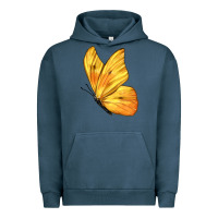 Pigment Midnight Navy Flying Cloudless Sulphur Butterfly Urban Hoodie - LillyAllenDesigns