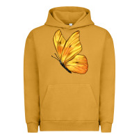 Pigment Peanut Butter Flying Cloudless Sulphur Butterfly Urban Hoodie - LillyAllenDesigns
