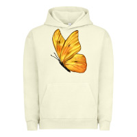 Pigment Pistachio Flying Cloudless Sulphur Butterfly Urban Hoodie - LillyAllenDesigns
