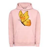 Pigment Salmon Flying Cloudless Sulphur Butterfly Urban Hoodie - LillyAllenDesigns