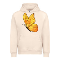 Sandshell Flying Cloudless Sulphur Butterfly Urban Hoodie - LillyAllenDesigns