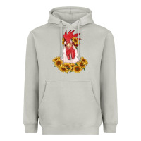 Moon Dust rooster head with sunflowers Heavyweight Hoodie - RanaPortraitStore