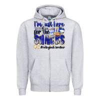 Im Just Here For The Snacks Volleyball Brother Zipper Hoodie | Teevron