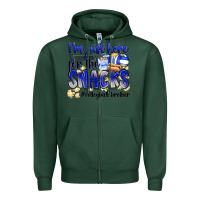Sports Green im just here for the snacks volleyball brother Zipper Hoodie - Zillion Design Studio