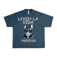 Midnight Navy Livin' la vida Frenchie Urban Heavy Tee - Bettercallsaul