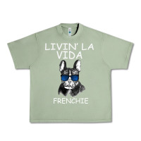 Oil Green Livin' la vida Frenchie Urban Heavy Tee - Bettercallsaul