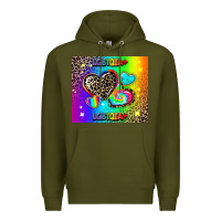 Army Green lgbtq pride Premium Hoodie - AdoDesignShop