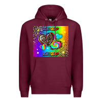 Burgundy lgbtq pride Premium Hoodie - AdoDesignShop