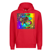Red lgbtq pride Premium Hoodie - AdoDesignShop