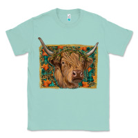 Seafoam Fall Cow Classic Tee - RanaPortraitStore