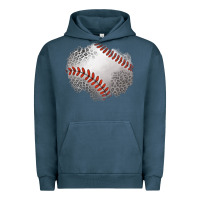 Pigment Midnight Navy leopard baseball patch Urban Hoodie - Jasminsmagicworld