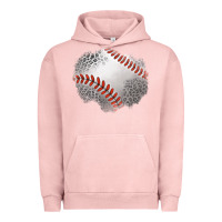 Pigment Salmon leopard baseball patch Urban Hoodie - Jasminsmagicworld