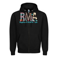 Black rma registered medical aide Zipper Hoodie - Zillion Design Studio