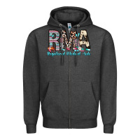 Charcoal Heather rma registered medical aide Zipper Hoodie - Zillion Design Studio