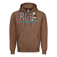 Chestnut rma registered medical aide Zipper Hoodie - Zillion Design Studio