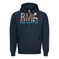 Navy rma registered medical aide Zipper Hoodie - Zillion Design Studio