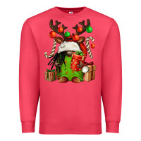 Cardinal christmas afro gnomes Premium Sweatshirt - FaDigitalArtStudio