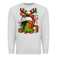 Dove Grey christmas afro gnomes Premium Sweatshirt - FaDigitalArtStudio
