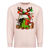 Pale Pink christmas afro gnomes Premium Sweatshirt - FaDigitalArtStudio