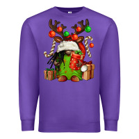 Purple christmas afro gnomes Premium Sweatshirt - FaDigitalArtStudio
