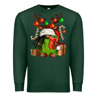 Sports Green christmas afro gnomes Premium Sweatshirt - FaDigitalArtStudio