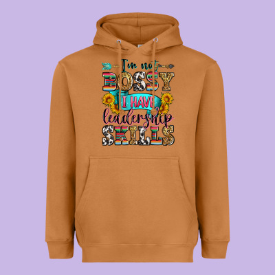 I'm Not Bossy I Have Leadership Skills Heavyweight Hoodie Designed By Zillion Design Studio