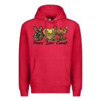 Cardinal peace love camel Premium Hoodie - LillyAllenDesigns
