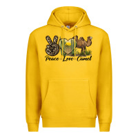 Lemon peace love camel Premium Hoodie - LillyAllenDesigns