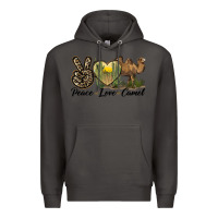 Smoke peace love camel Premium Hoodie - LillyAllenDesigns