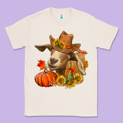 Fall Goat Classic Tee Designed By Ranaportraitstore