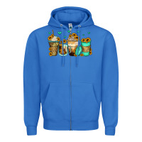 True Royal sunflowers coffee cups Zipper Hoodie - Zillion Design Studio
