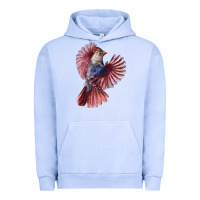 Pigment Grape Ice Flying Northern Cardinal Bird Urban Hoodie - LillyAllenDesigns