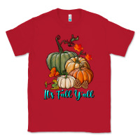 Red Happy Fall Y'all Pumpkins Classic Tee - RanaPortraitStore