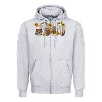 Heather Grey skeleton hands coffee cups Zipper Hoodie - texasbilliewilder