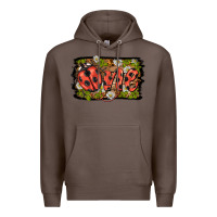 Coffee ladybug one background Premium Hoodie - BarkalooDesign