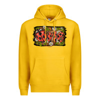 Lemon ladybug one background Premium Hoodie - BarkalooDesign