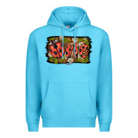 Ocean Blue ladybug one background Premium Hoodie - BarkalooDesign